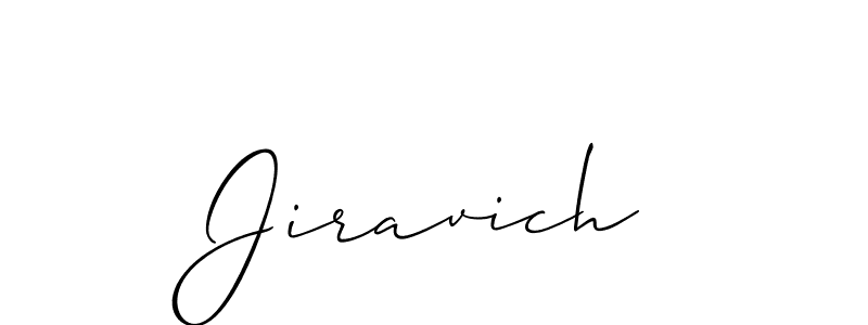 You can use this online signature creator to create a handwritten signature for the name Jiravich. This is the best online autograph maker. Jiravich signature style 2 images and pictures png