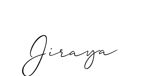 if you are searching for the best signature style for your name Jiraya. so please give up your signature search. here we have designed multiple signature styles  using Allison_Script. Jiraya signature style 2 images and pictures png