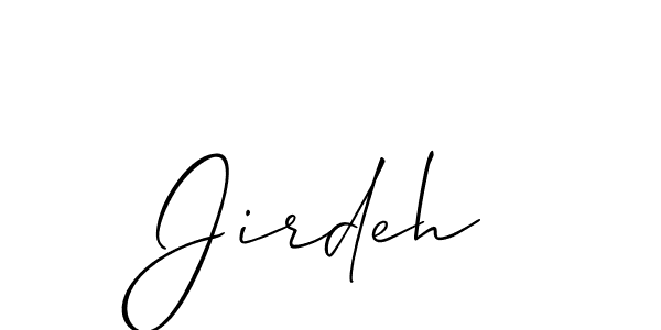 Make a beautiful signature design for name Jirdeh. Use this online signature maker to create a handwritten signature for free. Jirdeh signature style 2 images and pictures png