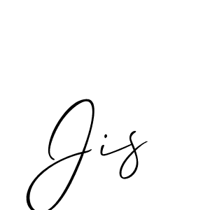 Create a beautiful signature design for name Jis. With this signature (Allison_Script) fonts, you can make a handwritten signature for free. Jis signature style 2 images and pictures png