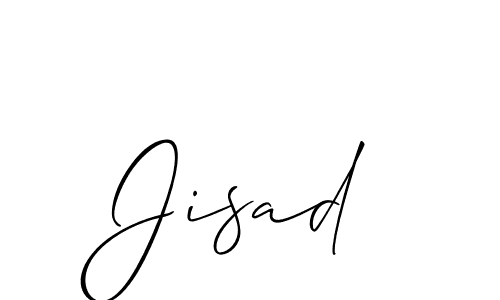How to make Jisad signature? Allison_Script is a professional autograph style. Create handwritten signature for Jisad name. Jisad signature style 2 images and pictures png