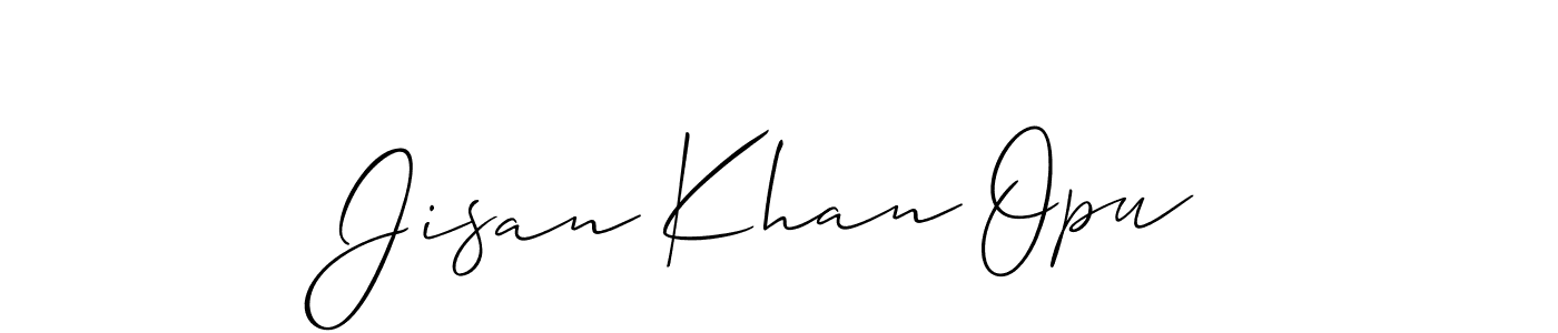 Once you've used our free online signature maker to create your best signature Allison_Script style, it's time to enjoy all of the benefits that Jisan Khan Opu name signing documents. Jisan Khan Opu signature style 2 images and pictures png