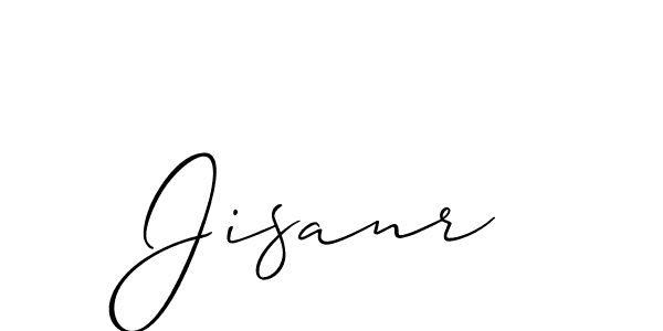 Make a beautiful signature design for name Jisanr. With this signature (Allison_Script) style, you can create a handwritten signature for free. Jisanr signature style 2 images and pictures png