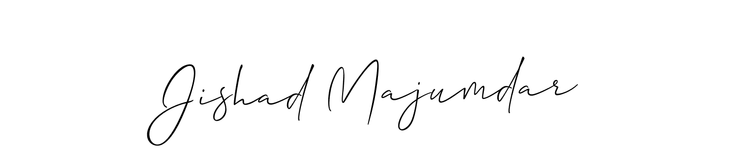 It looks lik you need a new signature style for name Jishad Majumdar. Design unique handwritten (Allison_Script) signature with our free signature maker in just a few clicks. Jishad Majumdar signature style 2 images and pictures png