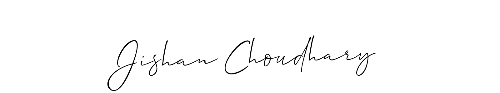 The best way (Allison_Script) to make a short signature is to pick only two or three words in your name. The name Jishan Choudhary include a total of six letters. For converting this name. Jishan Choudhary signature style 2 images and pictures png