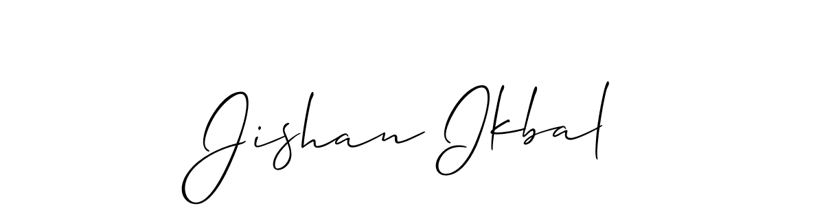 Similarly Allison_Script is the best handwritten signature design. Signature creator online .You can use it as an online autograph creator for name Jishan Ikbal. Jishan Ikbal signature style 2 images and pictures png