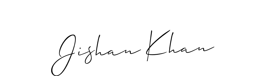 Create a beautiful signature design for name Jishan Khan. With this signature (Allison_Script) fonts, you can make a handwritten signature for free. Jishan Khan signature style 2 images and pictures png