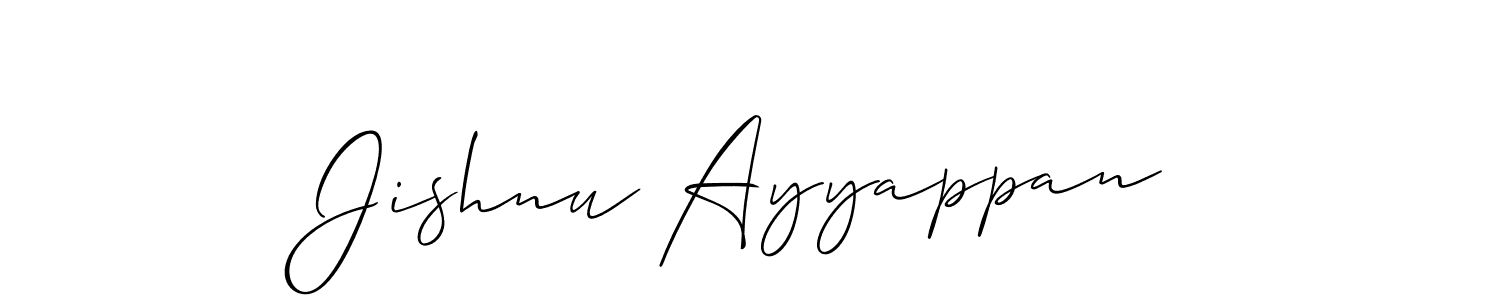 Best and Professional Signature Style for Jishnu Ayyappan. Allison_Script Best Signature Style Collection. Jishnu Ayyappan signature style 2 images and pictures png