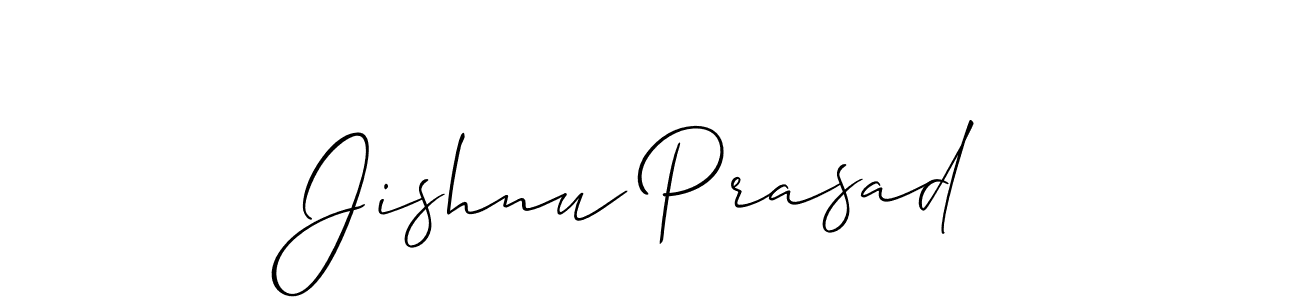 It looks lik you need a new signature style for name Jishnu Prasad. Design unique handwritten (Allison_Script) signature with our free signature maker in just a few clicks. Jishnu Prasad signature style 2 images and pictures png