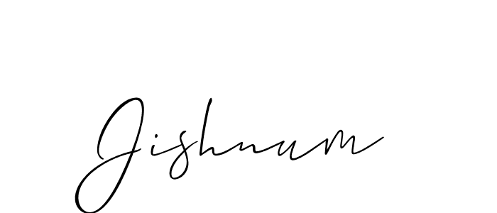 Allison_Script is a professional signature style that is perfect for those who want to add a touch of class to their signature. It is also a great choice for those who want to make their signature more unique. Get Jishnum name to fancy signature for free. Jishnum signature style 2 images and pictures png