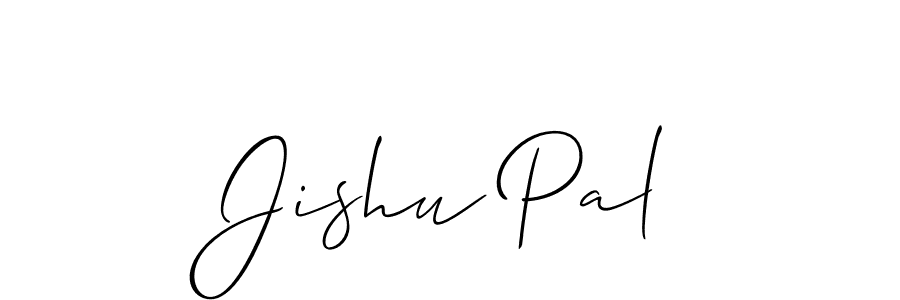 It looks lik you need a new signature style for name Jishu Pal. Design unique handwritten (Allison_Script) signature with our free signature maker in just a few clicks. Jishu Pal signature style 2 images and pictures png