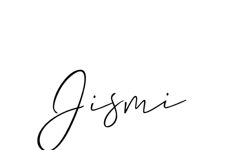 The best way (Allison_Script) to make a short signature is to pick only two or three words in your name. The name Jismi include a total of six letters. For converting this name. Jismi signature style 2 images and pictures png
