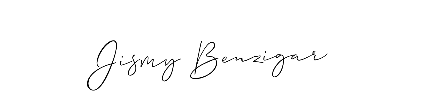 Make a short Jismy Benzigar signature style. Manage your documents anywhere anytime using Allison_Script. Create and add eSignatures, submit forms, share and send files easily. Jismy Benzigar signature style 2 images and pictures png