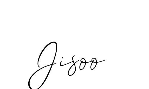 Use a signature maker to create a handwritten signature online. With this signature software, you can design (Allison_Script) your own signature for name Jisoo. Jisoo signature style 2 images and pictures png