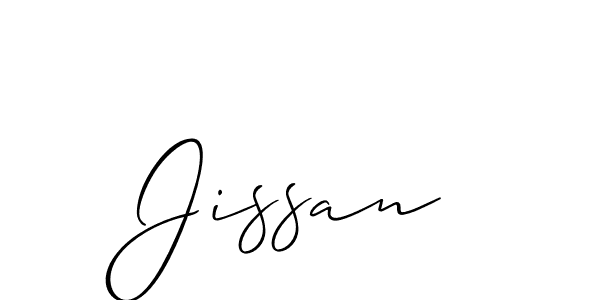 You should practise on your own different ways (Allison_Script) to write your name (Jissan) in signature. don't let someone else do it for you. Jissan signature style 2 images and pictures png