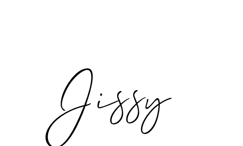 Use a signature maker to create a handwritten signature online. With this signature software, you can design (Allison_Script) your own signature for name Jissy. Jissy signature style 2 images and pictures png