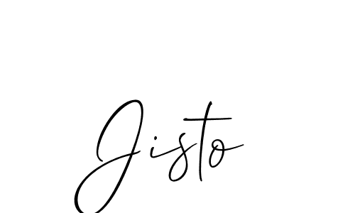 The best way (Allison_Script) to make a short signature is to pick only two or three words in your name. The name Jisto include a total of six letters. For converting this name. Jisto signature style 2 images and pictures png