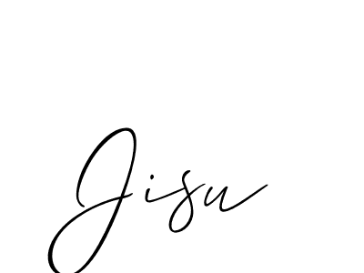 How to make Jisu signature? Allison_Script is a professional autograph style. Create handwritten signature for Jisu name. Jisu signature style 2 images and pictures png