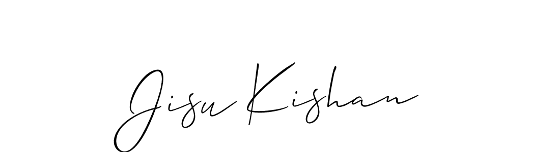 Also You can easily find your signature by using the search form. We will create Jisu Kishan name handwritten signature images for you free of cost using Allison_Script sign style. Jisu Kishan signature style 2 images and pictures png
