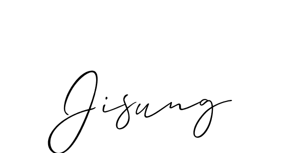 Allison_Script is a professional signature style that is perfect for those who want to add a touch of class to their signature. It is also a great choice for those who want to make their signature more unique. Get Jisung name to fancy signature for free. Jisung signature style 2 images and pictures png