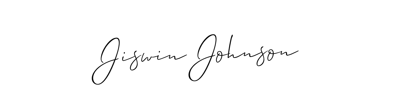 You can use this online signature creator to create a handwritten signature for the name Jiswin Johnson. This is the best online autograph maker. Jiswin Johnson signature style 2 images and pictures png