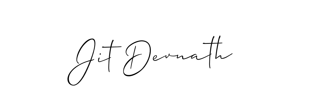 Design your own signature with our free online signature maker. With this signature software, you can create a handwritten (Allison_Script) signature for name Jit Devnath. Jit Devnath signature style 2 images and pictures png
