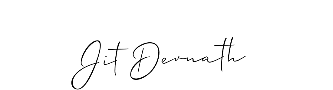 Also we have Jit Devnath name is the best signature style. Create professional handwritten signature collection using Allison_Script autograph style. Jit Devnath signature style 2 images and pictures png
