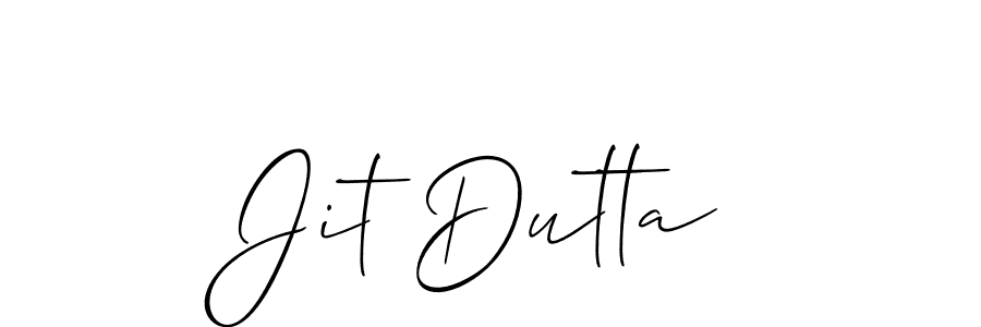 You should practise on your own different ways (Allison_Script) to write your name (Jit Dutta) in signature. don't let someone else do it for you. Jit Dutta signature style 2 images and pictures png