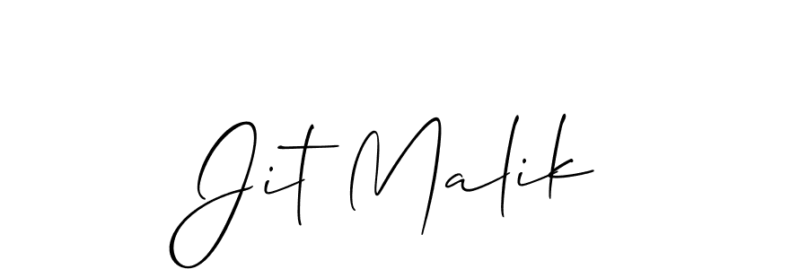 if you are searching for the best signature style for your name Jit Malik. so please give up your signature search. here we have designed multiple signature styles  using Allison_Script. Jit Malik signature style 2 images and pictures png