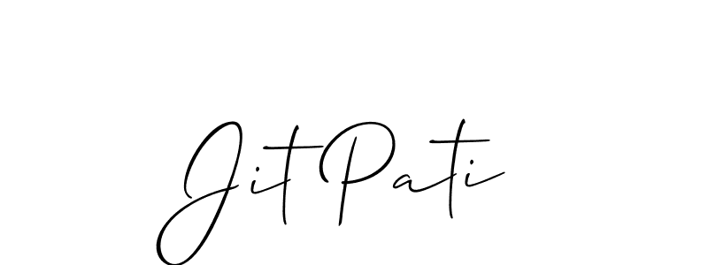 Design your own signature with our free online signature maker. With this signature software, you can create a handwritten (Allison_Script) signature for name Jit Pati. Jit Pati signature style 2 images and pictures png