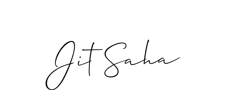 You should practise on your own different ways (Allison_Script) to write your name (Jit Saha) in signature. don't let someone else do it for you. Jit Saha signature style 2 images and pictures png