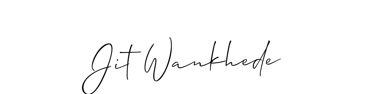 Once you've used our free online signature maker to create your best signature Allison_Script style, it's time to enjoy all of the benefits that Jit Wankhede name signing documents. Jit Wankhede signature style 2 images and pictures png