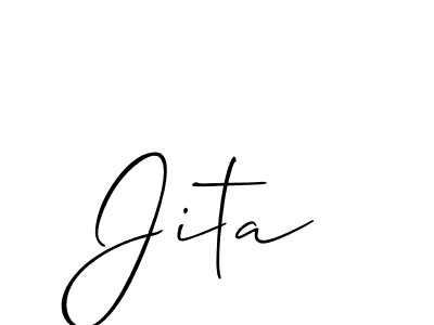How to make Jita name signature. Use Allison_Script style for creating short signs online. This is the latest handwritten sign. Jita signature style 2 images and pictures png