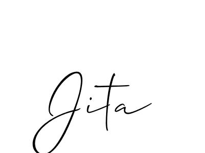 How to make Jita name signature. Use Allison_Script style for creating short signs online. This is the latest handwritten sign. Jita signature style 2 images and pictures png