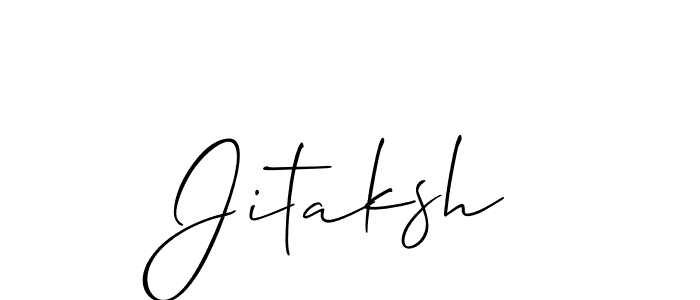How to make Jitaksh signature? Allison_Script is a professional autograph style. Create handwritten signature for Jitaksh name. Jitaksh signature style 2 images and pictures png