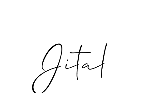Create a beautiful signature design for name Jital. With this signature (Allison_Script) fonts, you can make a handwritten signature for free. Jital signature style 2 images and pictures png