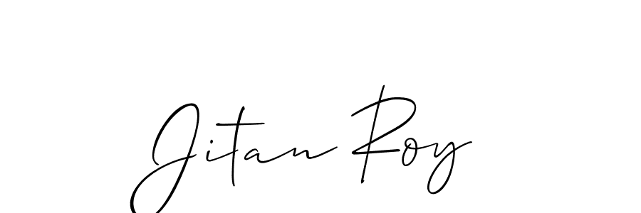 You should practise on your own different ways (Allison_Script) to write your name (Jitan Roy) in signature. don't let someone else do it for you. Jitan Roy signature style 2 images and pictures png