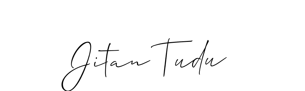 Make a short Jitan Tudu signature style. Manage your documents anywhere anytime using Allison_Script. Create and add eSignatures, submit forms, share and send files easily. Jitan Tudu signature style 2 images and pictures png