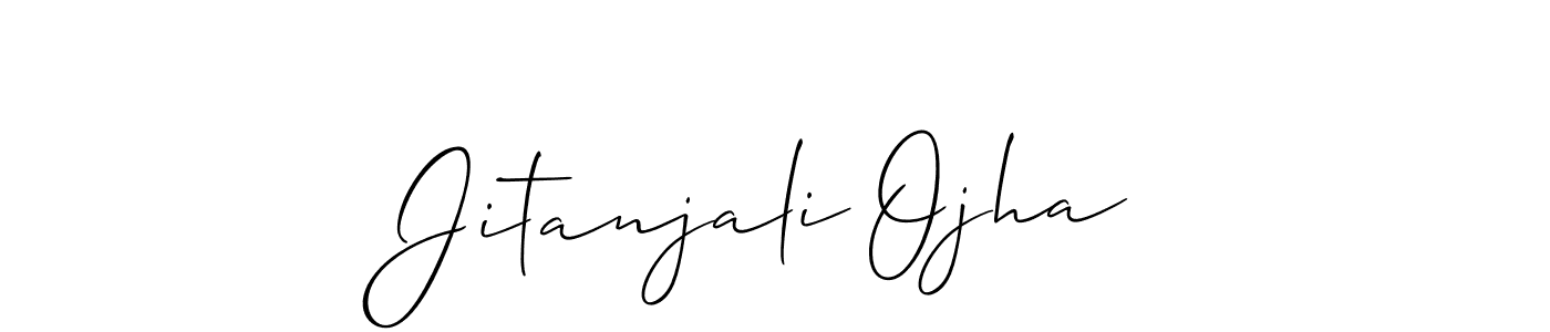 Jitanjali Ojha stylish signature style. Best Handwritten Sign (Allison_Script) for my name. Handwritten Signature Collection Ideas for my name Jitanjali Ojha. Jitanjali Ojha signature style 2 images and pictures png