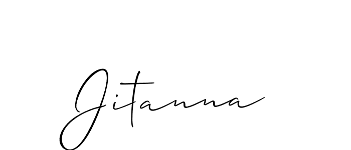 Also we have Jitanna name is the best signature style. Create professional handwritten signature collection using Allison_Script autograph style. Jitanna signature style 2 images and pictures png
