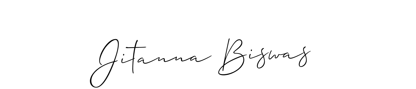 It looks lik you need a new signature style for name Jitanna Biswas. Design unique handwritten (Allison_Script) signature with our free signature maker in just a few clicks. Jitanna Biswas signature style 2 images and pictures png