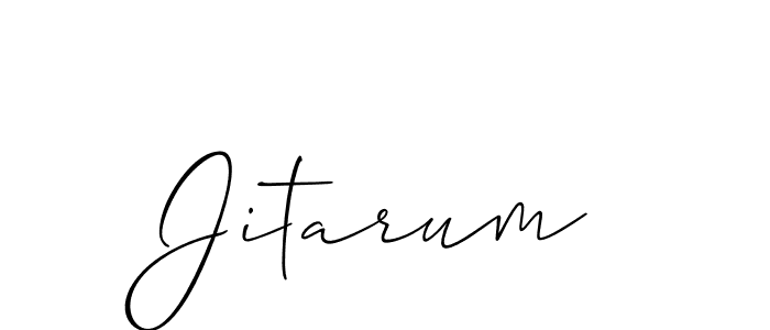 Jitarum stylish signature style. Best Handwritten Sign (Allison_Script) for my name. Handwritten Signature Collection Ideas for my name Jitarum. Jitarum signature style 2 images and pictures png