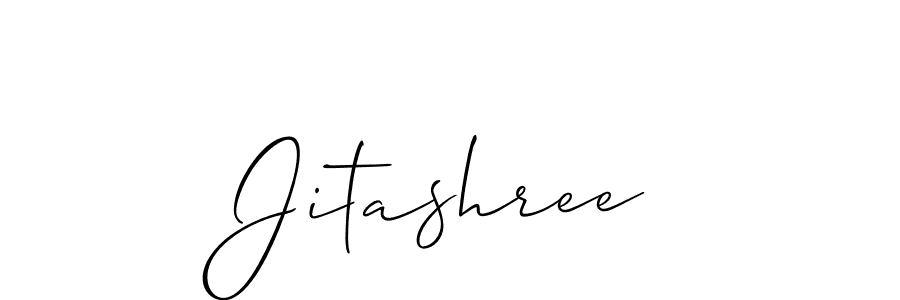 How to make Jitashree signature? Allison_Script is a professional autograph style. Create handwritten signature for Jitashree name. Jitashree signature style 2 images and pictures png