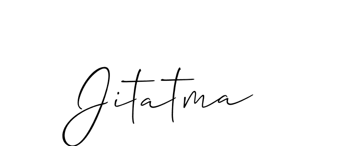 Create a beautiful signature design for name Jitatma. With this signature (Allison_Script) fonts, you can make a handwritten signature for free. Jitatma signature style 2 images and pictures png