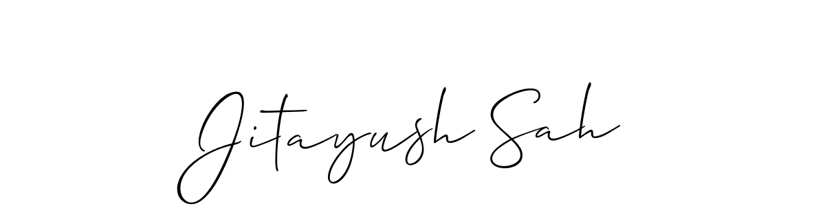 This is the best signature style for the Jitayush Sah name. Also you like these signature font (Allison_Script). Mix name signature. Jitayush Sah signature style 2 images and pictures png