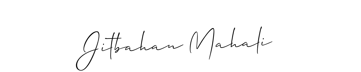 This is the best signature style for the Jitbahan Mahali name. Also you like these signature font (Allison_Script). Mix name signature. Jitbahan Mahali signature style 2 images and pictures png