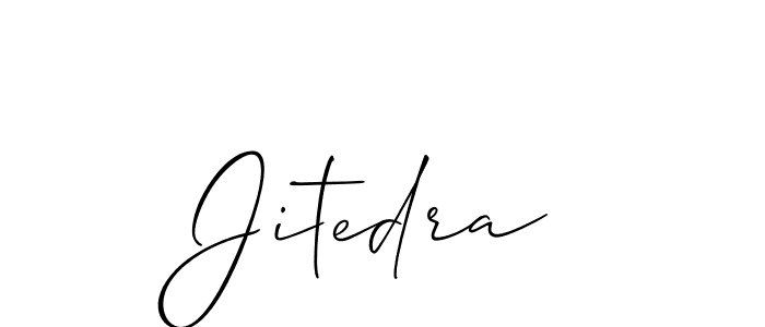 How to make Jitedra signature? Allison_Script is a professional autograph style. Create handwritten signature for Jitedra name. Jitedra signature style 2 images and pictures png