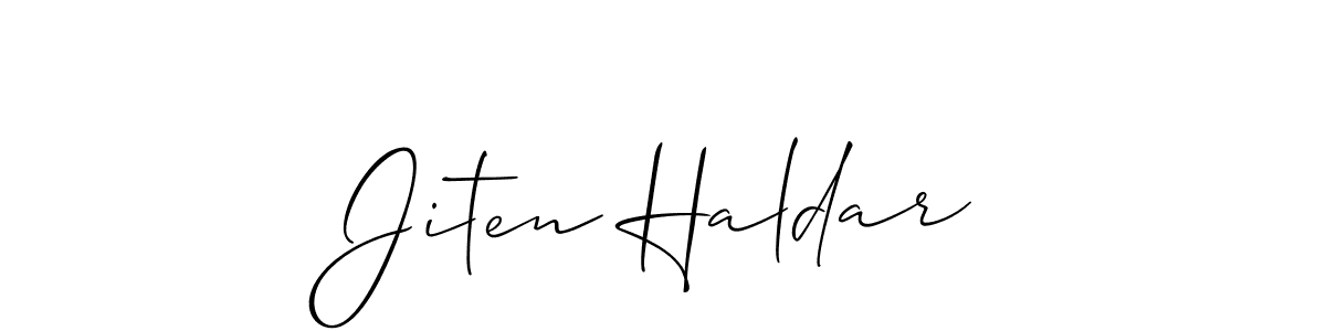 Jiten Haldar stylish signature style. Best Handwritten Sign (Allison_Script) for my name. Handwritten Signature Collection Ideas for my name Jiten Haldar. Jiten Haldar signature style 2 images and pictures png
