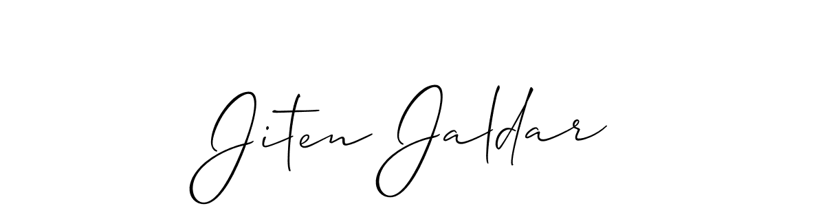 if you are searching for the best signature style for your name Jiten Jaldar. so please give up your signature search. here we have designed multiple signature styles  using Allison_Script. Jiten Jaldar signature style 2 images and pictures png