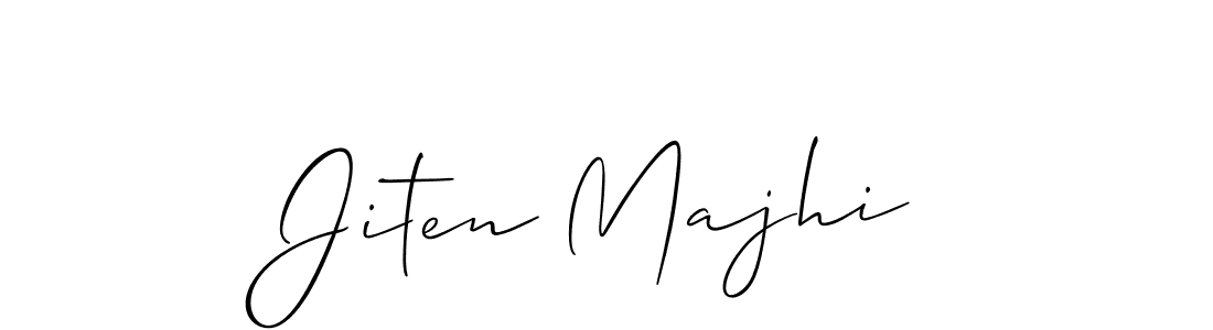 You should practise on your own different ways (Allison_Script) to write your name (Jiten Majhi) in signature. don't let someone else do it for you. Jiten Majhi signature style 2 images and pictures png